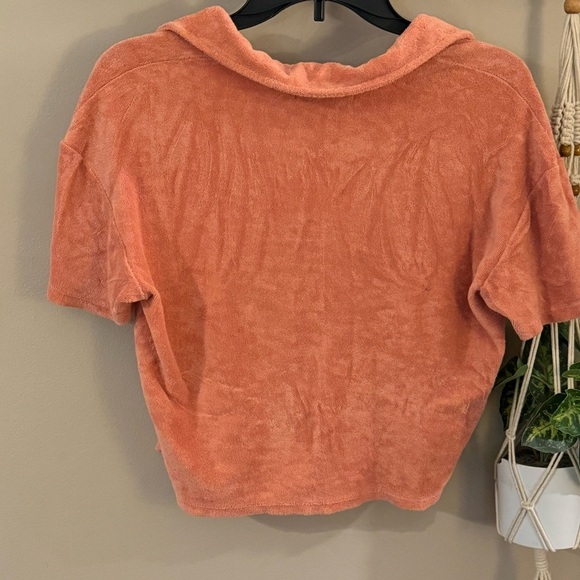 Shore Women's Terry Coral Beach Top Size MEDIUM NWT - Picture 2 of 6